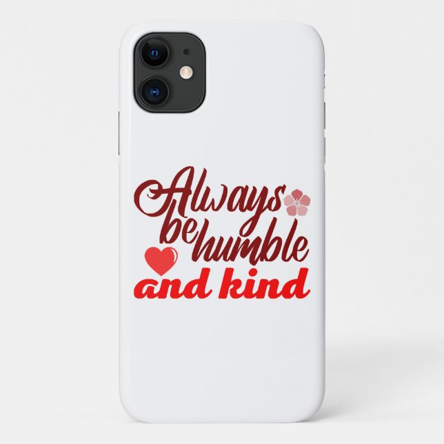 Always be humble and kind BOSS LADY Boss Babe Blac Case-Mate iPhone Case (Back)