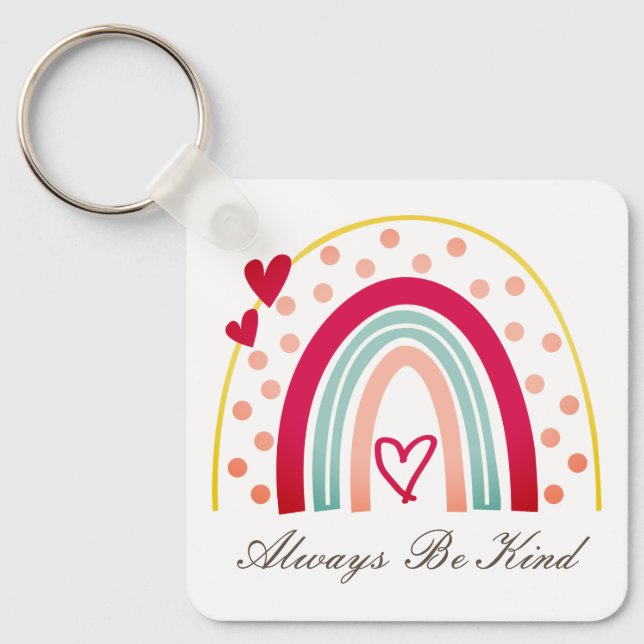 Always Be Kind - Motivational Quote Keychain (Front)
