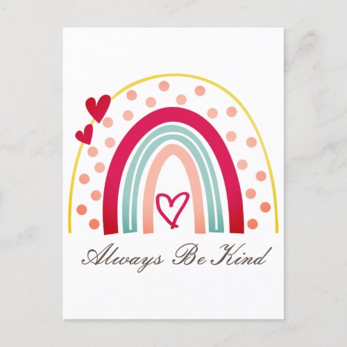 Always Be Kind _ Motivational Quote Postcard