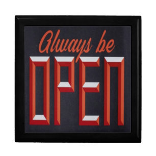 Always be Open, Motivational Inspirational Gift Box