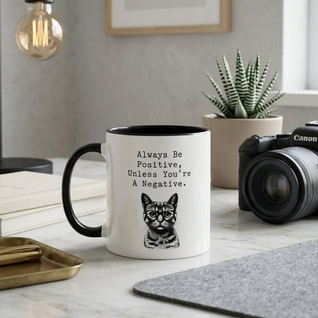 Always Be Positive Funny Math Teacher Humor Mug (Creator Uploaded)