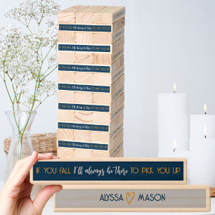 Always be There to Pick You Up Couple Names Topple Tower