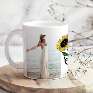 "Always Be Your Own Sunshine" 2 Custom Photos Coffee Mug