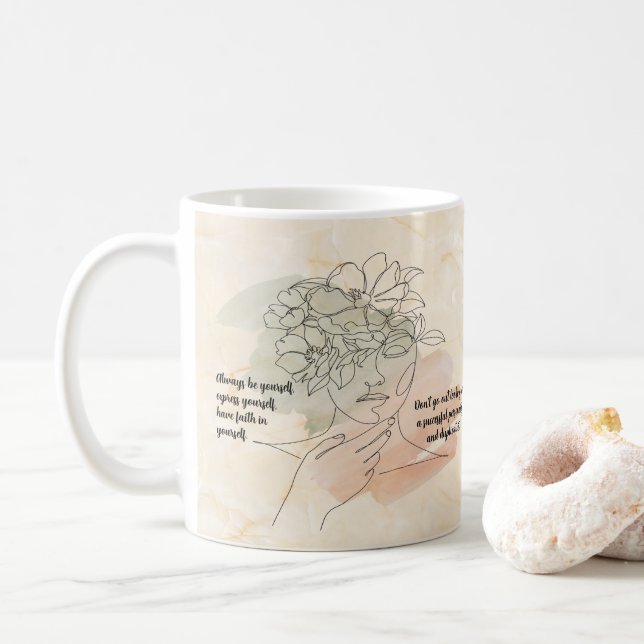 Always Be Yourself Coffee Mug (With Donut)