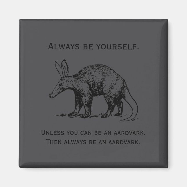 Always Be Yourself Or An Aardvark Funny  Magnet (Front)