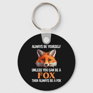 Always Be Yourself Unless You Can Be A Fox Keychain