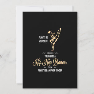 always be yourself unless you can be a hip hop dan holiday card