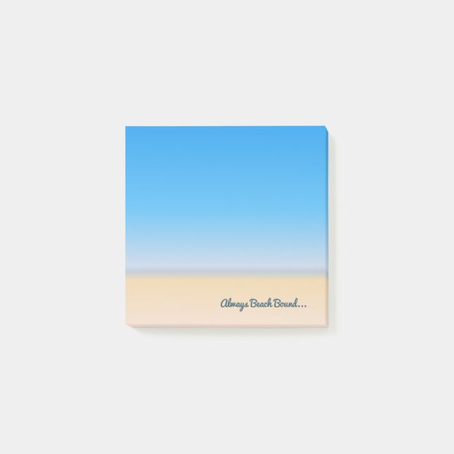 Always Beach Bound Pastel Post-it Notes (Front)