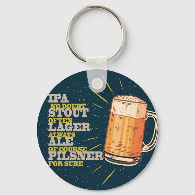 Always Beer Keychain (Front)