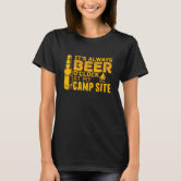 Adventure Always Camper Shirt, Camping Silhouette Shirt, Camping Tee, Camping Shirt Black L | Bee Tees