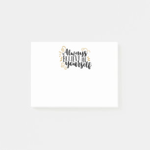 Always believe in yourself post-it notes
