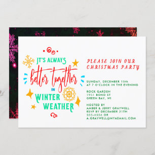 Always Better Together in Winter Weather Xmas, ZPR Invitation