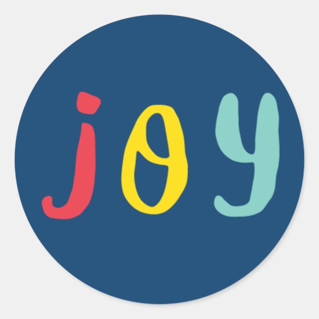 Always Bright Joy Multi-Color | Holiday Stickers (Front)