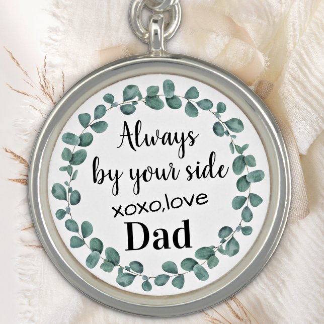 Always By Your Side Dad Memorial Wedding Bouquet Charm (Creator Uploaded)