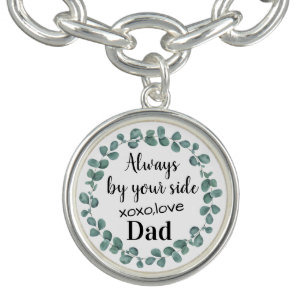 Always By Your Side Dad Memorial Wedding Bracelet