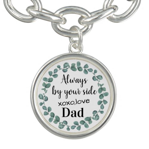 Always By Your Side Dad Memorial Wedding Bracelet