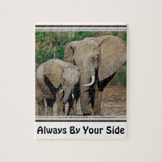 Always By Your Side Elephants Jigsaw Puzzle