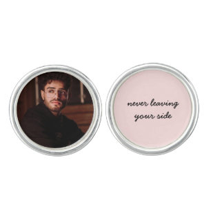 Always By Your Side Memorial Photo Tribute Cufflinks