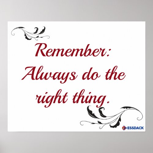 Always do the right thing poster
