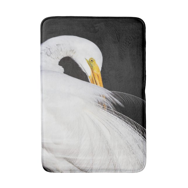 Always Egrets Bathroom Mat (Front Vertical)