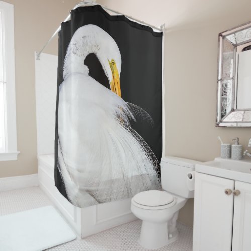 Always Egrets Shower Curtain