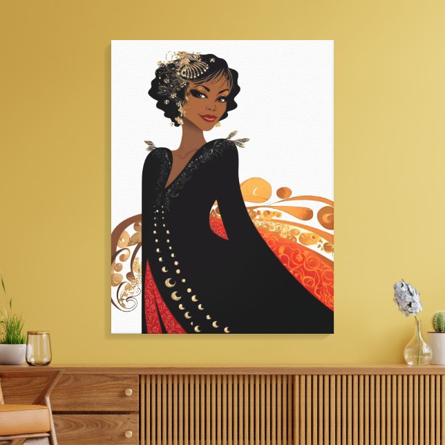 ALWAYS ELEGANT #9 Invitation Canvas Print (Insitu(LivingRoom))