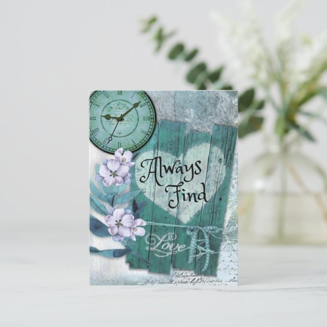 Always Find Love Postcard (Standing Front)