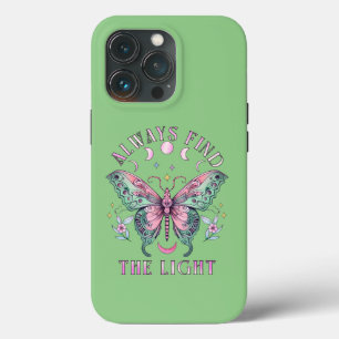 Always Find the Light Beautiful colorful butterfly iPhone 13 Pro Case