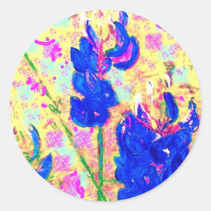 always flowers,always classic round sticker Zazzle