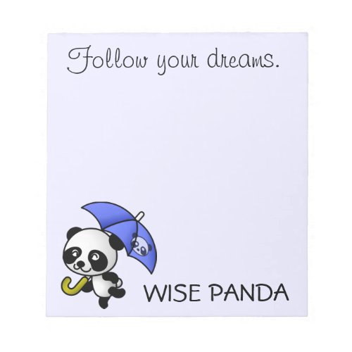 Always follow your dreams notepad