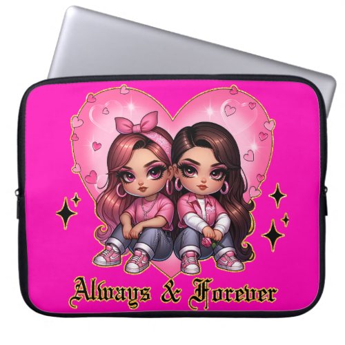 Always  Forever Best friends girls gift Laptop Sleeve