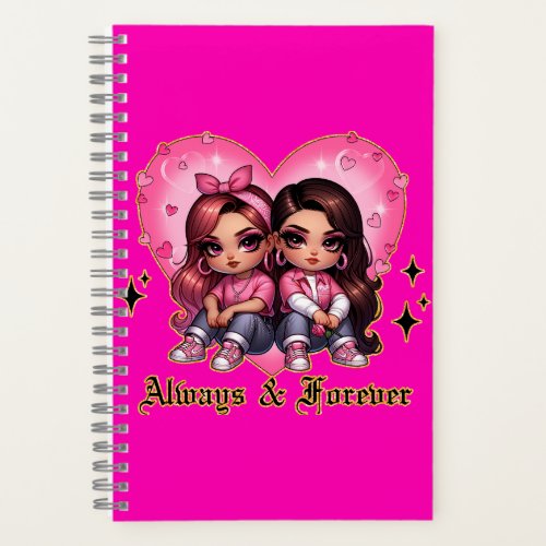 Always  Forever Best friends girls gift Notebook