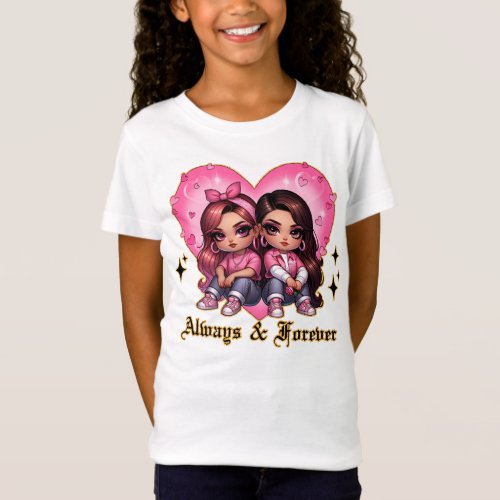Always  Forever Best friends girls gift T_Shirt