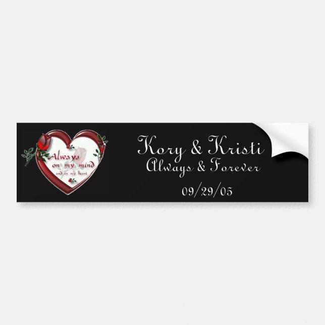 always forever bumper sticker (Front)