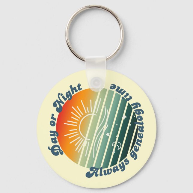 Always Genealogy Time Keychain (Front)