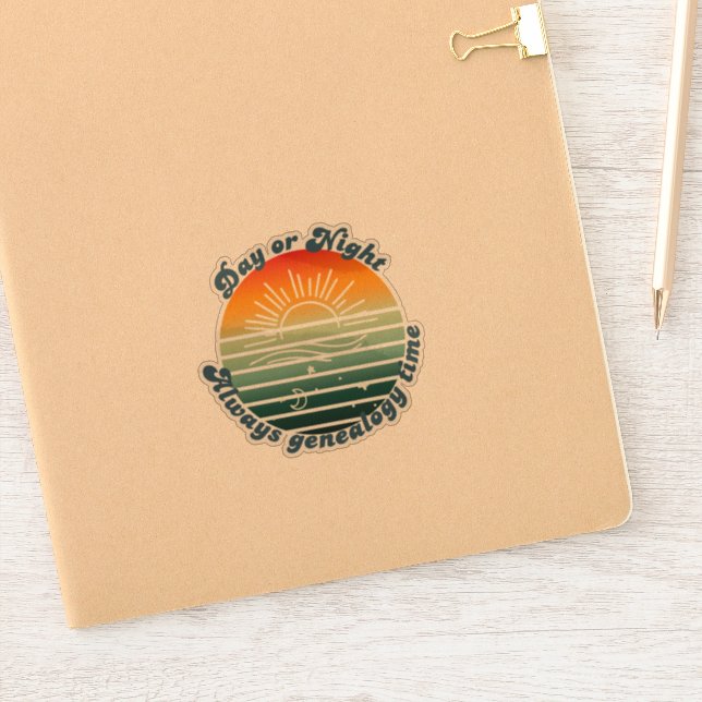Always Genealogy Time Sticker (Notebook)