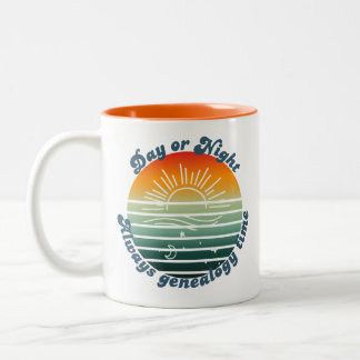 Always Genealogy Time Two-Tone Coffee Mug