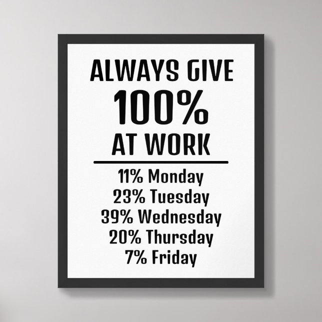 Always Give Funny Sarcastic Work Humor Poster (Creator Uploaded)