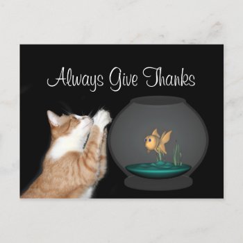 Always Give Thanks Postcard by deemac1 at Zazzle