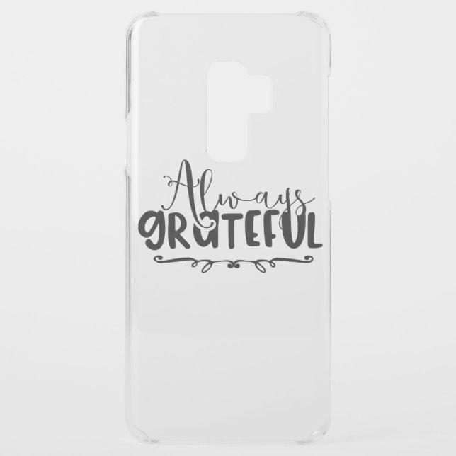 always grateful - typography uncommon samsung galaxy case (Back)