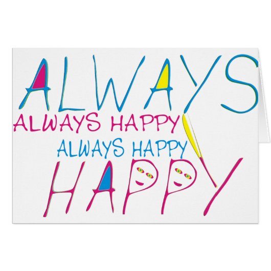 Always happy cards (Front Horizontal)