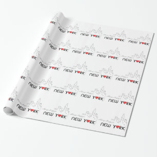 Always Happy in New York Wrapping Paper