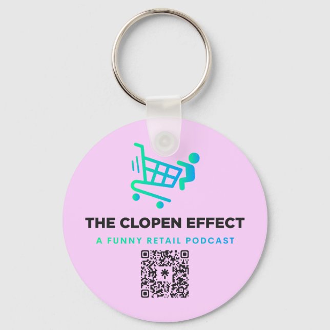 Always have The Clopen Effect with you Keychain (Back)