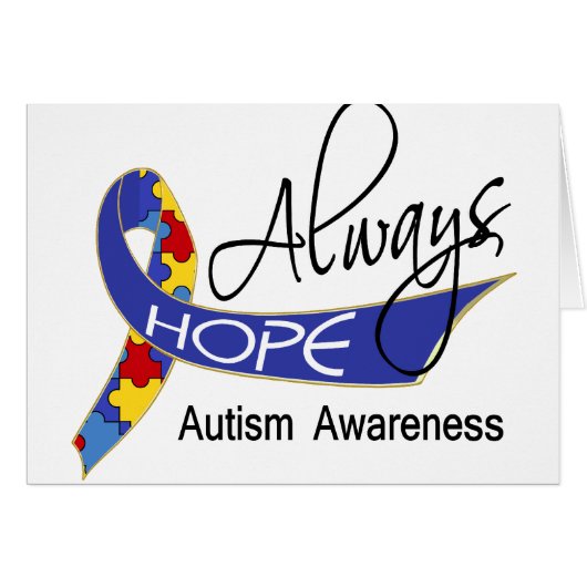 Always Hope Autism Cards (Front Horizontal)