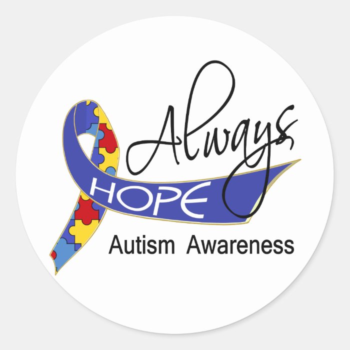 Always Hope Autism Stickers