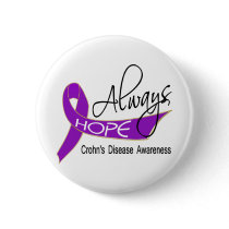 Always Hope Crohn's Disease Button