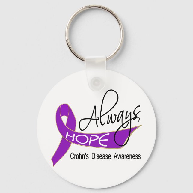 Always Hope Crohn's Disease Keychain (Front)