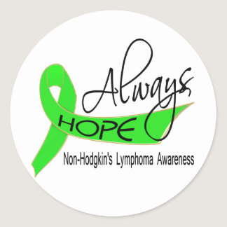 Always Hope Non-Hodgkin's Lymphoma Classic Round Sticker