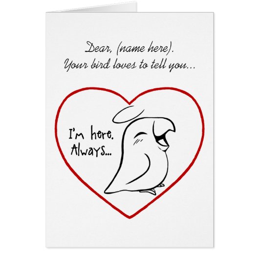 Always in my heart cards (Front)