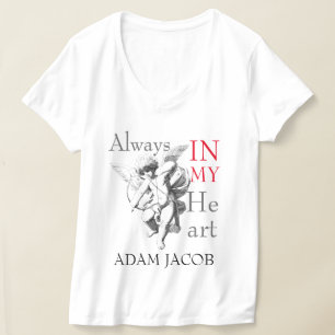 ALWAYS IN MY HEART, COUPLE CUSTOMIZE TEMPLATE T-Shirt